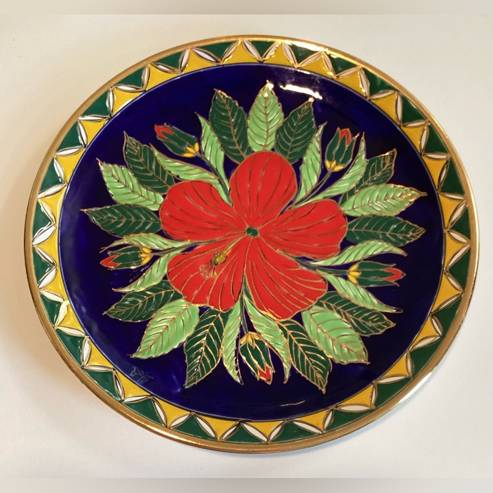 Neofitoy Keramik pottery, handmade plate, Rhodes Greece